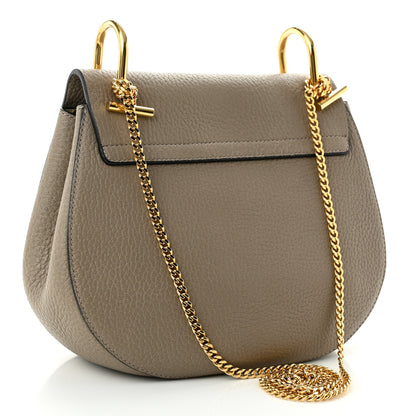 Chloe Grained Lambskin Mini Drew Shoulder Bag Motty Grey 3 of 9