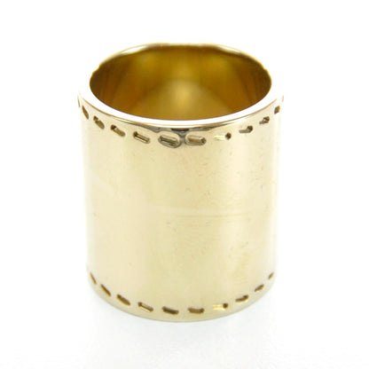 Hermes Charms Fer a Cheval Horseshoe Scarf Ring Gold 2 of 5