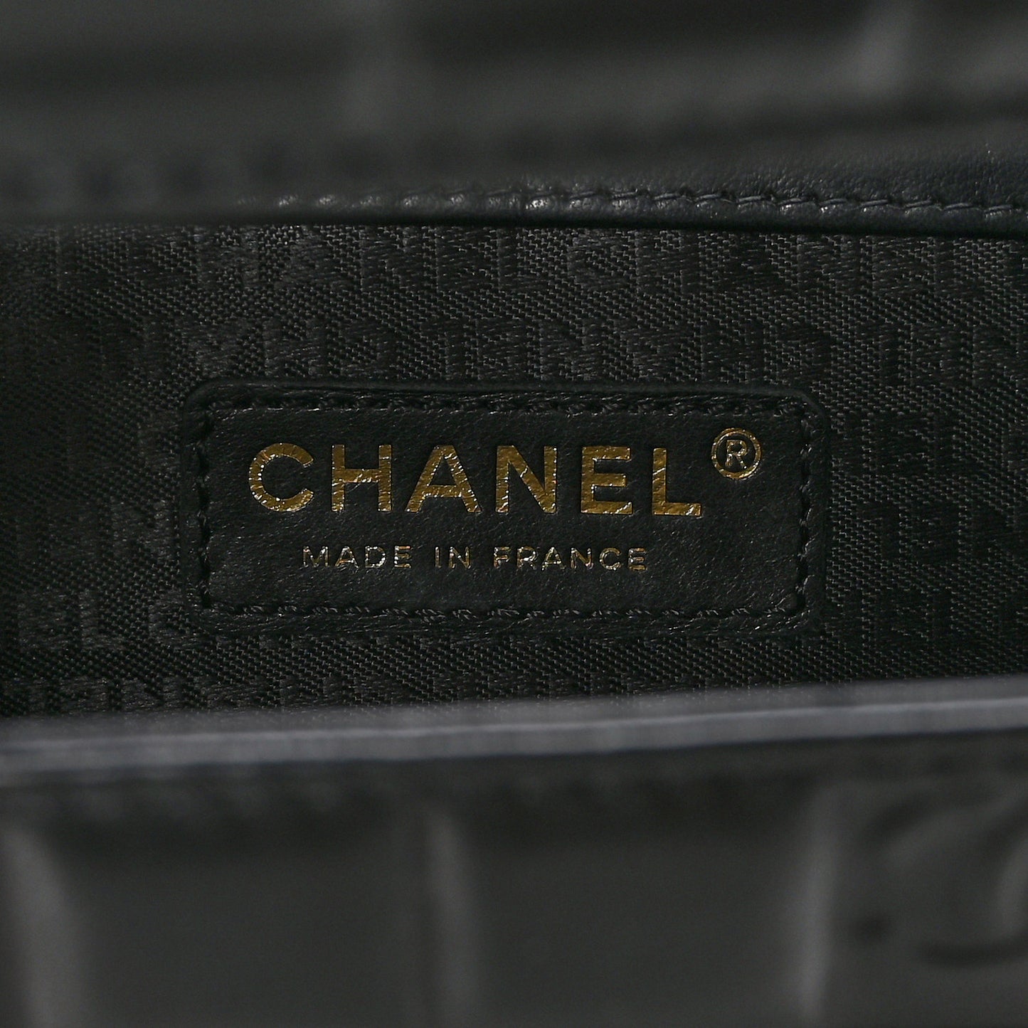 Lambskin CC Chocolate Bar Shoulder Bag Black