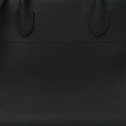 The Row Grained Calfskin Soft Margaux 10 Bag Black 7 of 9