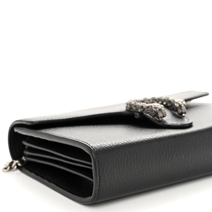 Gucci Calfskin Mini Dionysus Chain Wallet Black 8 of 9