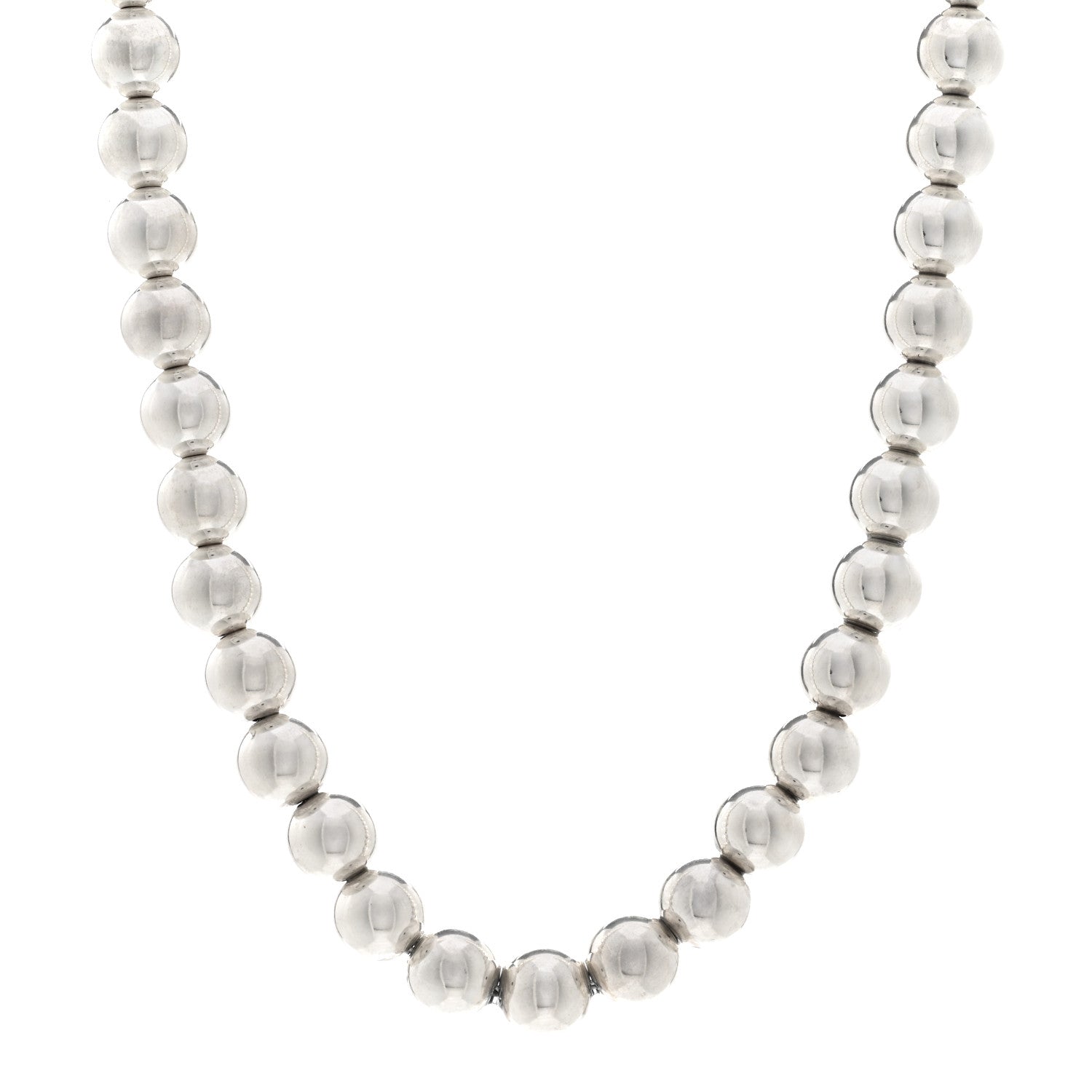 Tiffany Sterling Silver 10mm Hardwear Ball Necklace 1 of 4