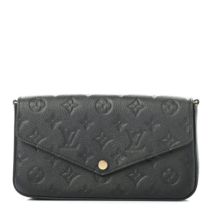 Louis Vuitton Empreinte Pochette Felicie Chain Wallet Black 1 of 6