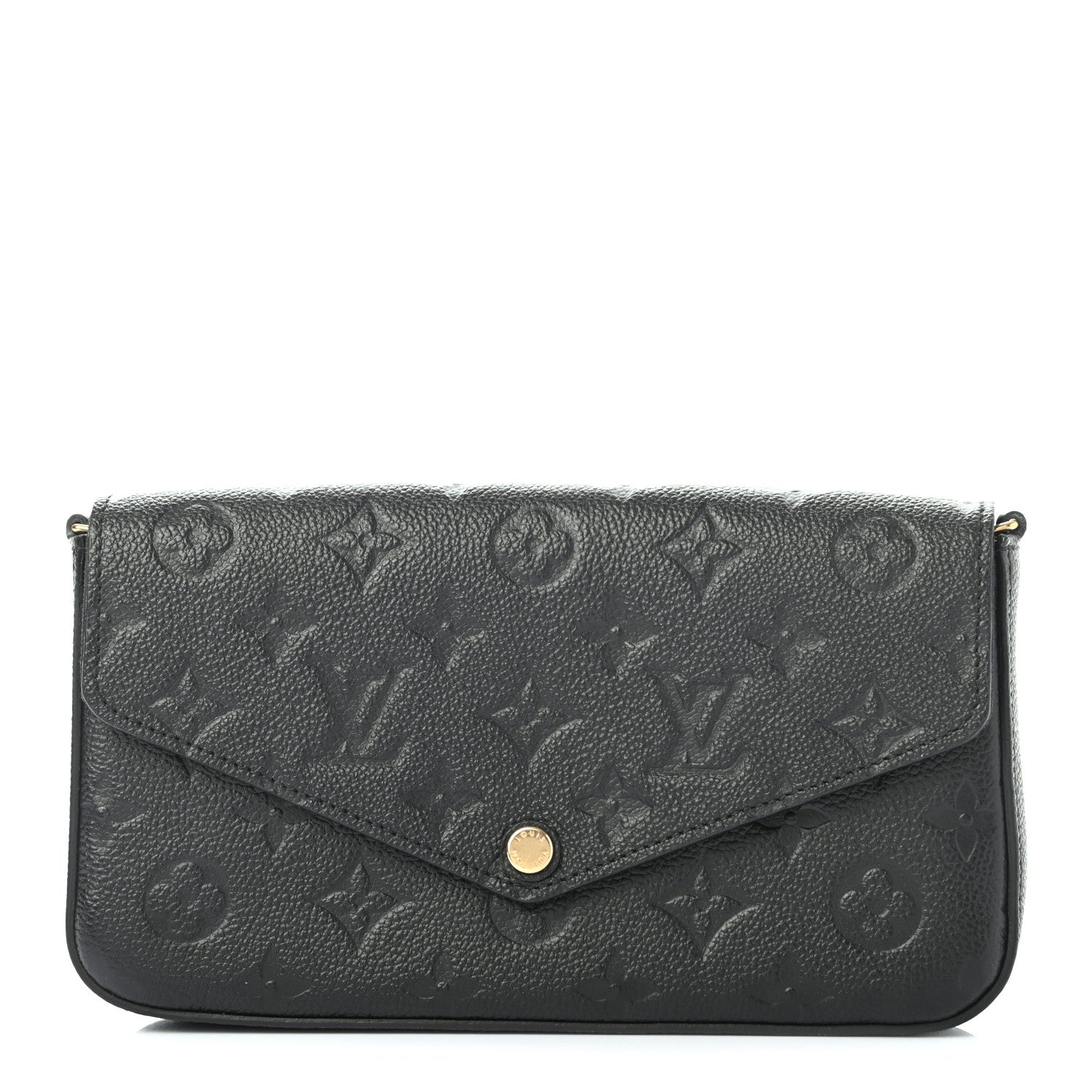 Louis Vuitton Empreinte Pochette Felicie Chain Wallet Black 1 of 7