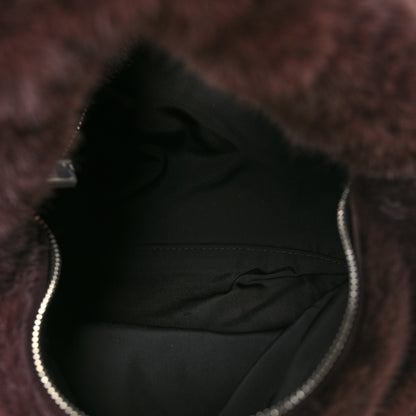 Alexander Wang Faux Fur Small Scrunchie Bag Cola 6 of 11