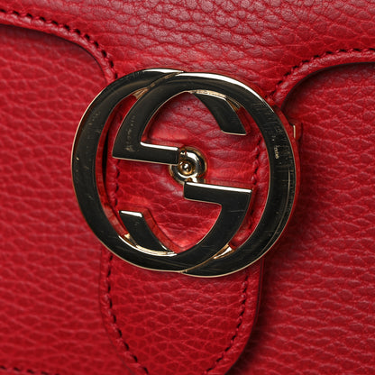 Gucci Dollar Calfskin Small Interlocking G Shoulder Bag Red 11 of 11
