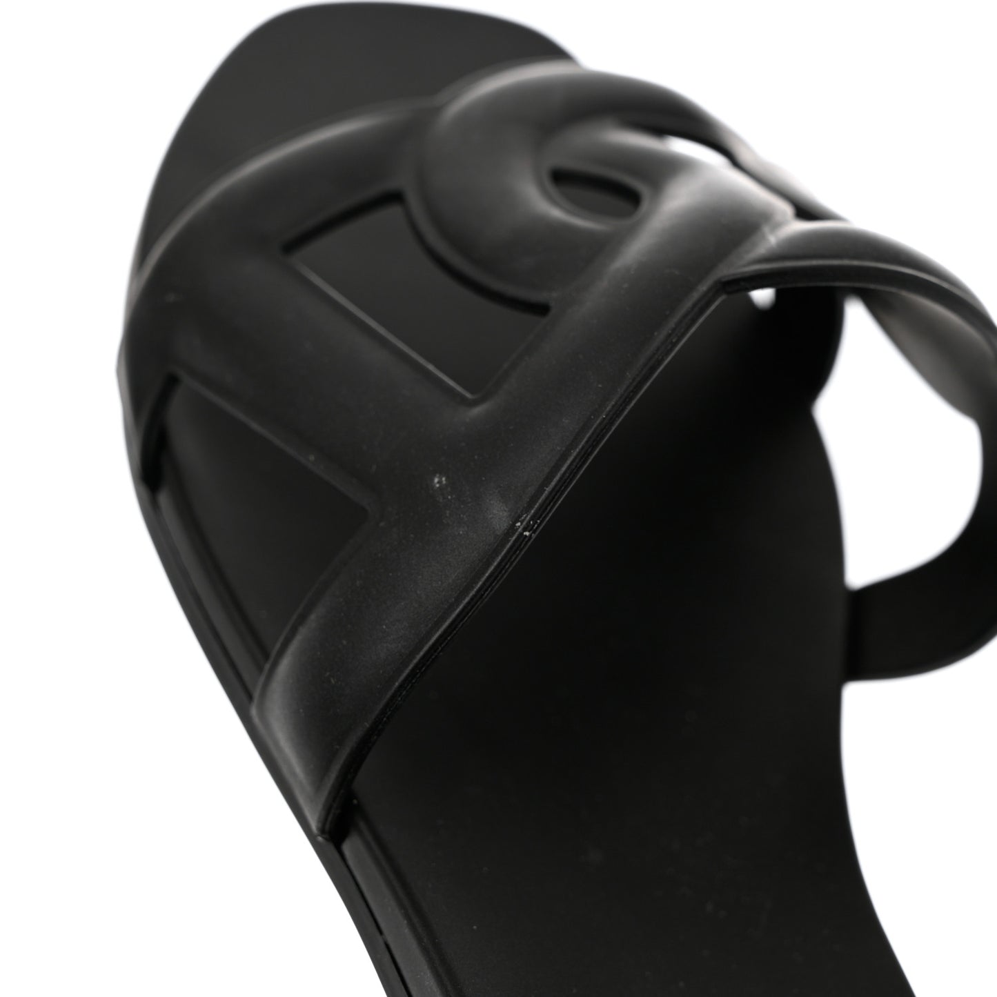 Rubber Aloha Sandals 39 Black