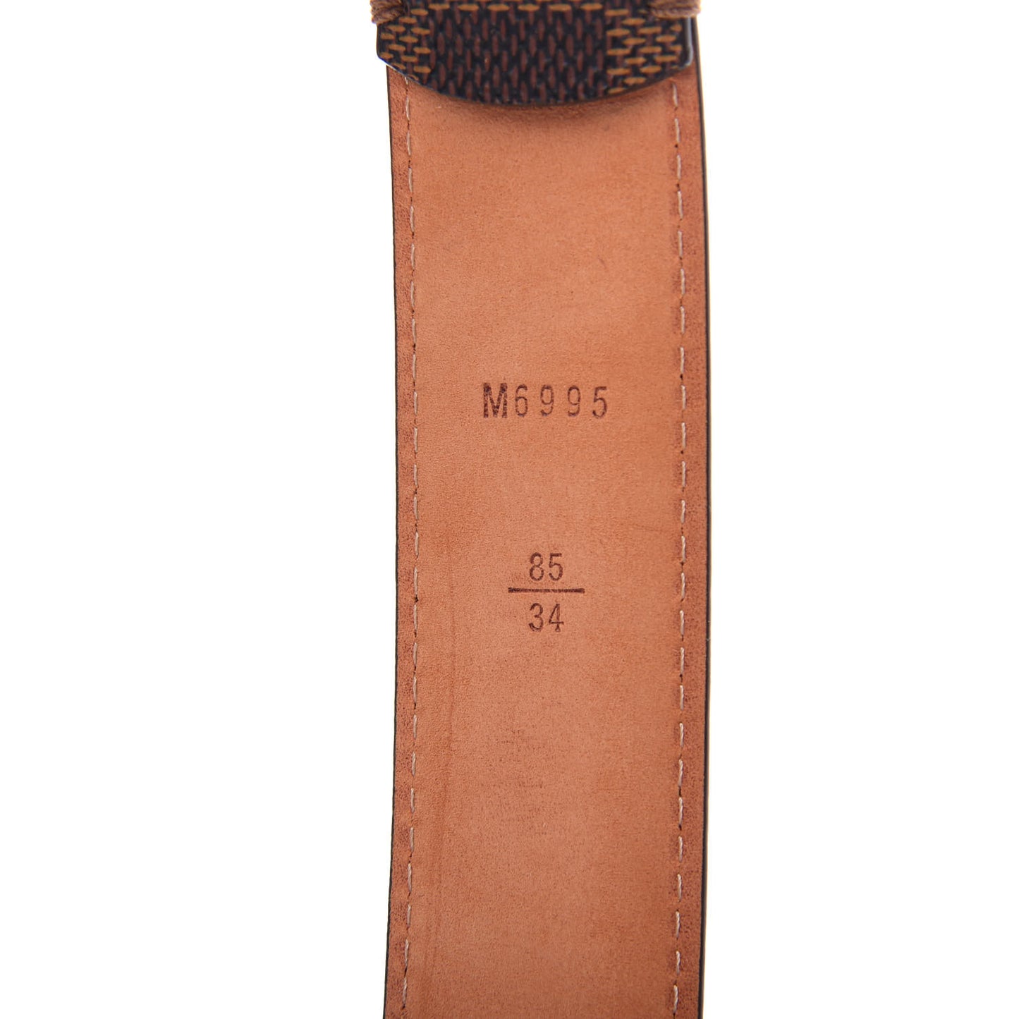 Damier Ebene 30mm Ellipse Belt 85 34