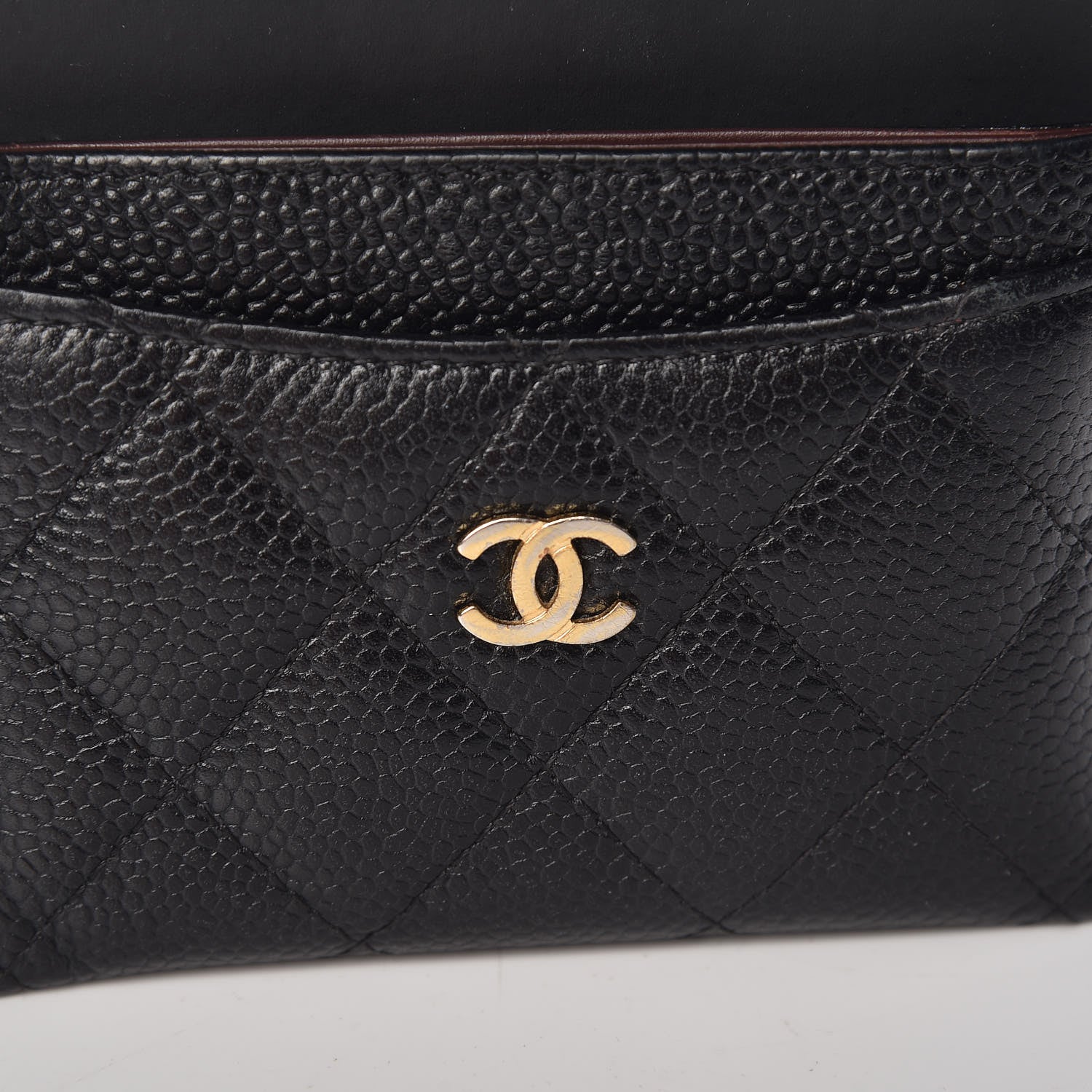 Chanel Caviar Quilted Card Holder Black 9 of 10