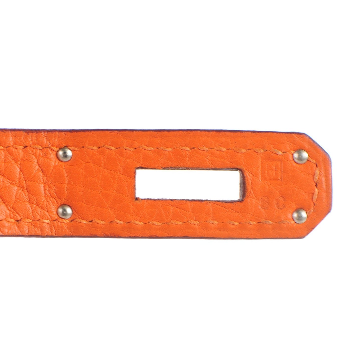Taurillon Clemence Birkin 35 Orange