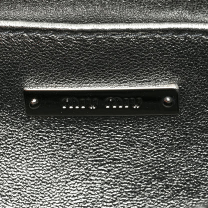 Miu Miu Paillettes Crystal Sequin Flap Argento 6 of 9