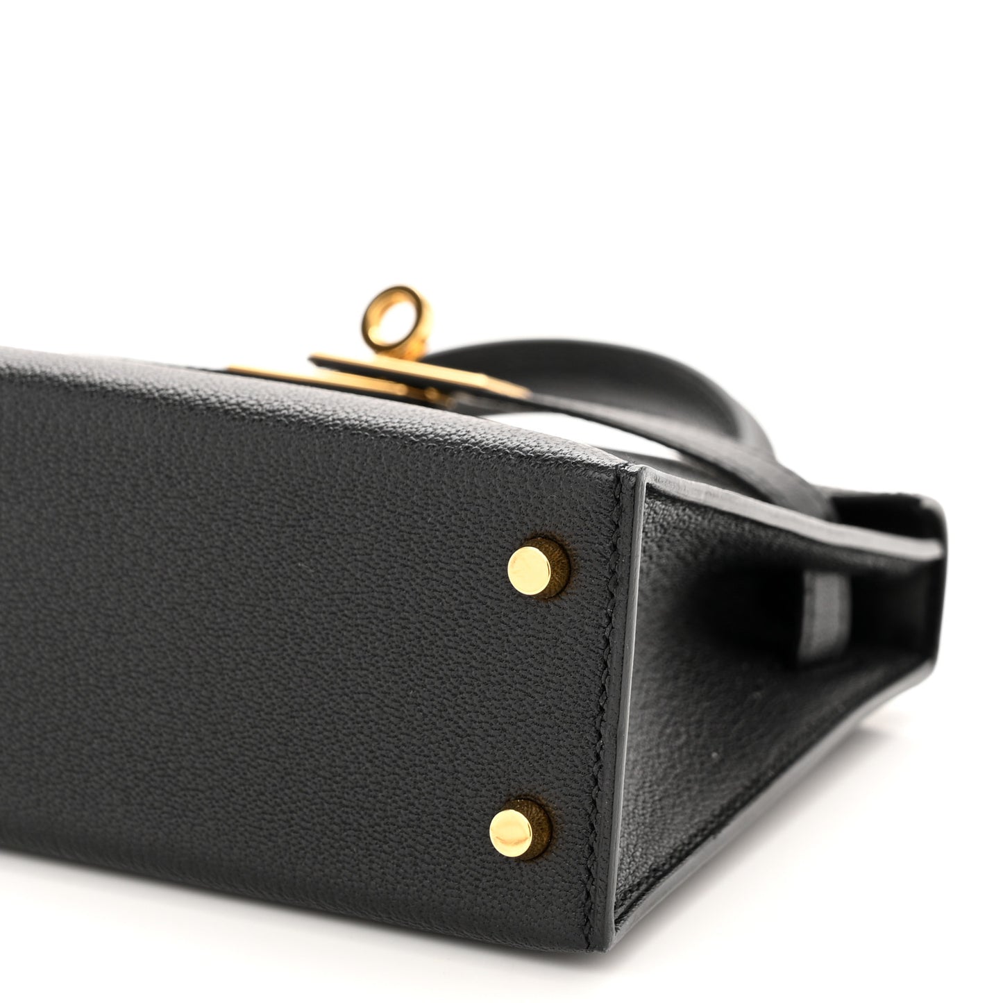 Chevre Chandra Mini Kelly Sellier 20 Black