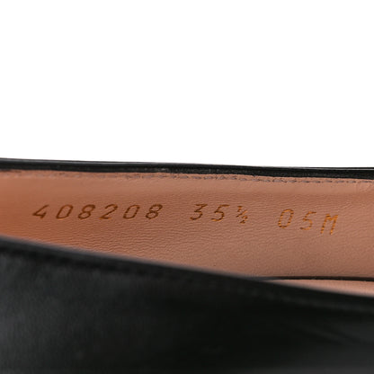 Gucci Malaga Kid GG Marmont Fringe 50mm Loafer Pumps 35.5 Black 8 of 9