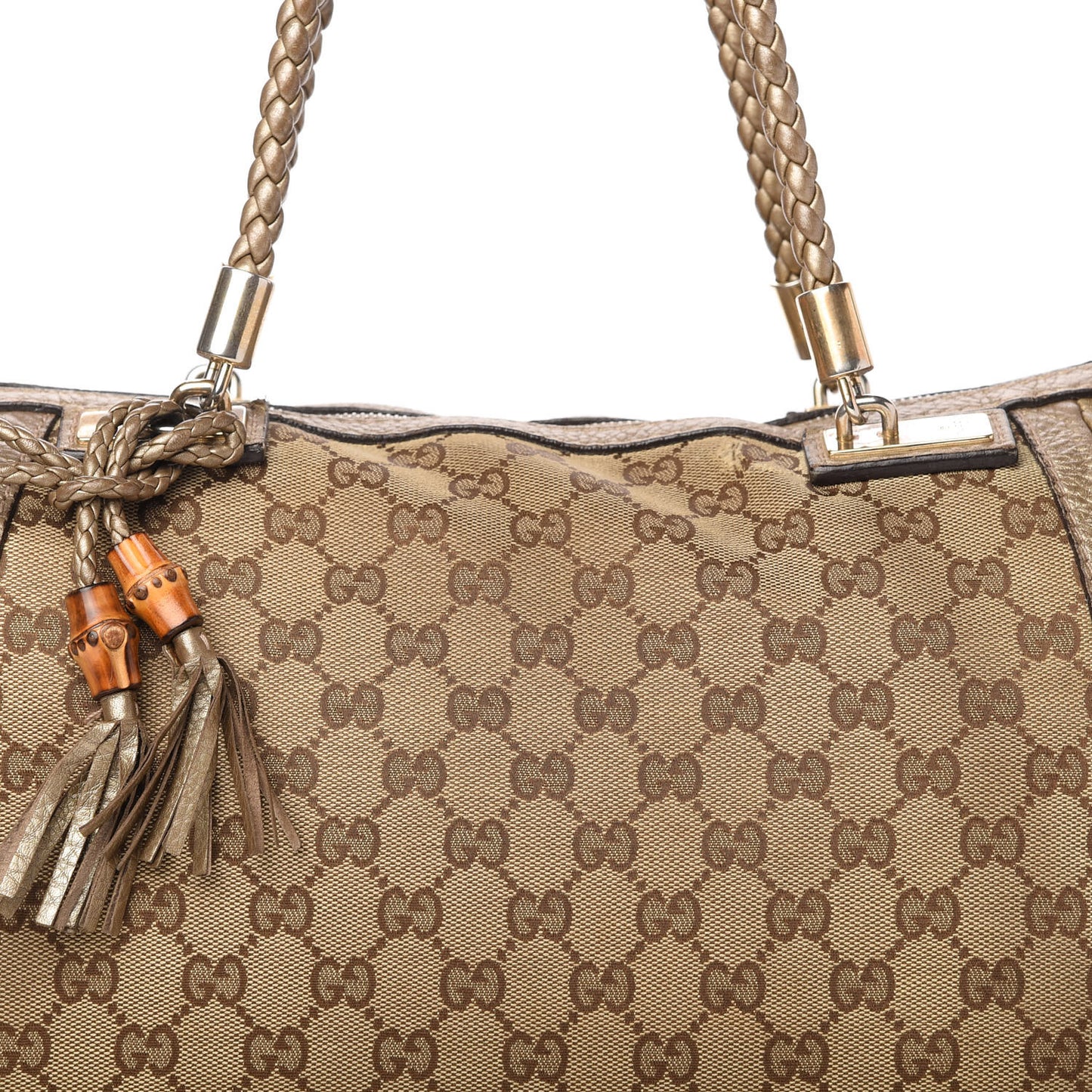 Monogram Medium Bella Tote Gold
