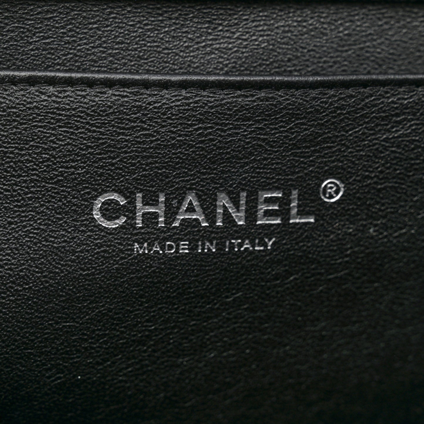 Caviar Quilted Clutch With Chain Flap Black