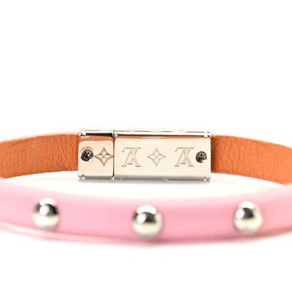 Louis Vuitton Calfskin Yummy LV Bracelet 17 Pink 4 of 5