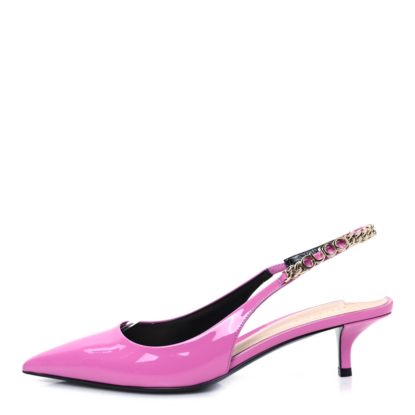 Patent Signoria 35mm Slingback Pumps 36.5 Libre Pink