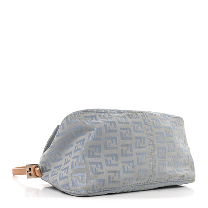 Fendi Zucchino Mini Mama Baguette Blue 4 of 9
