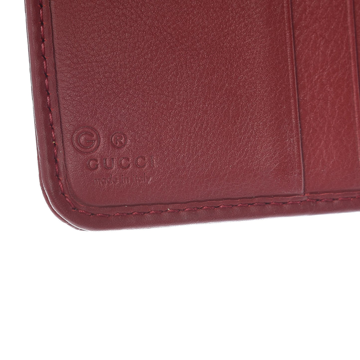 Microguccissima Compact Wallet Red