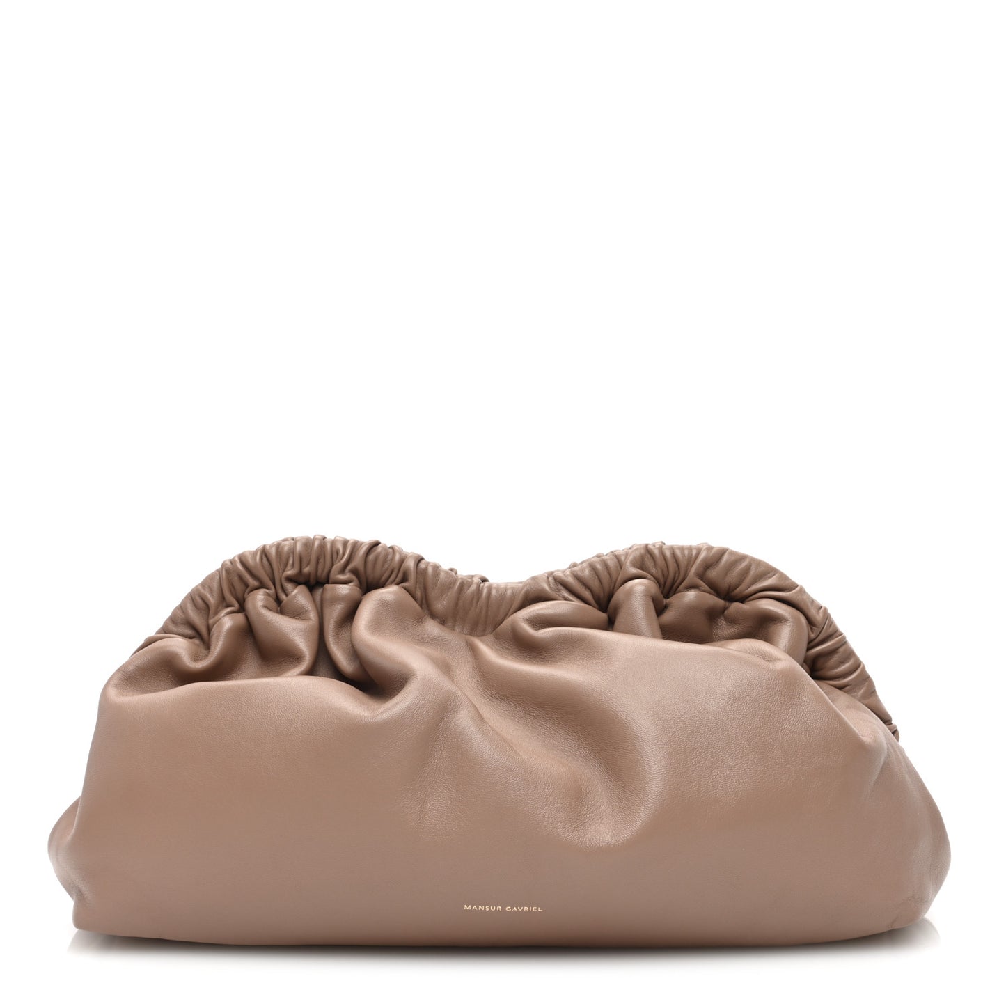 Lambskin Cloud Clutch Biscotto