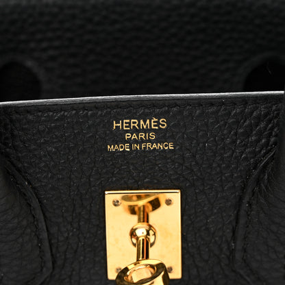 Hermes Togo Birkin 25 Black 6 of 17
