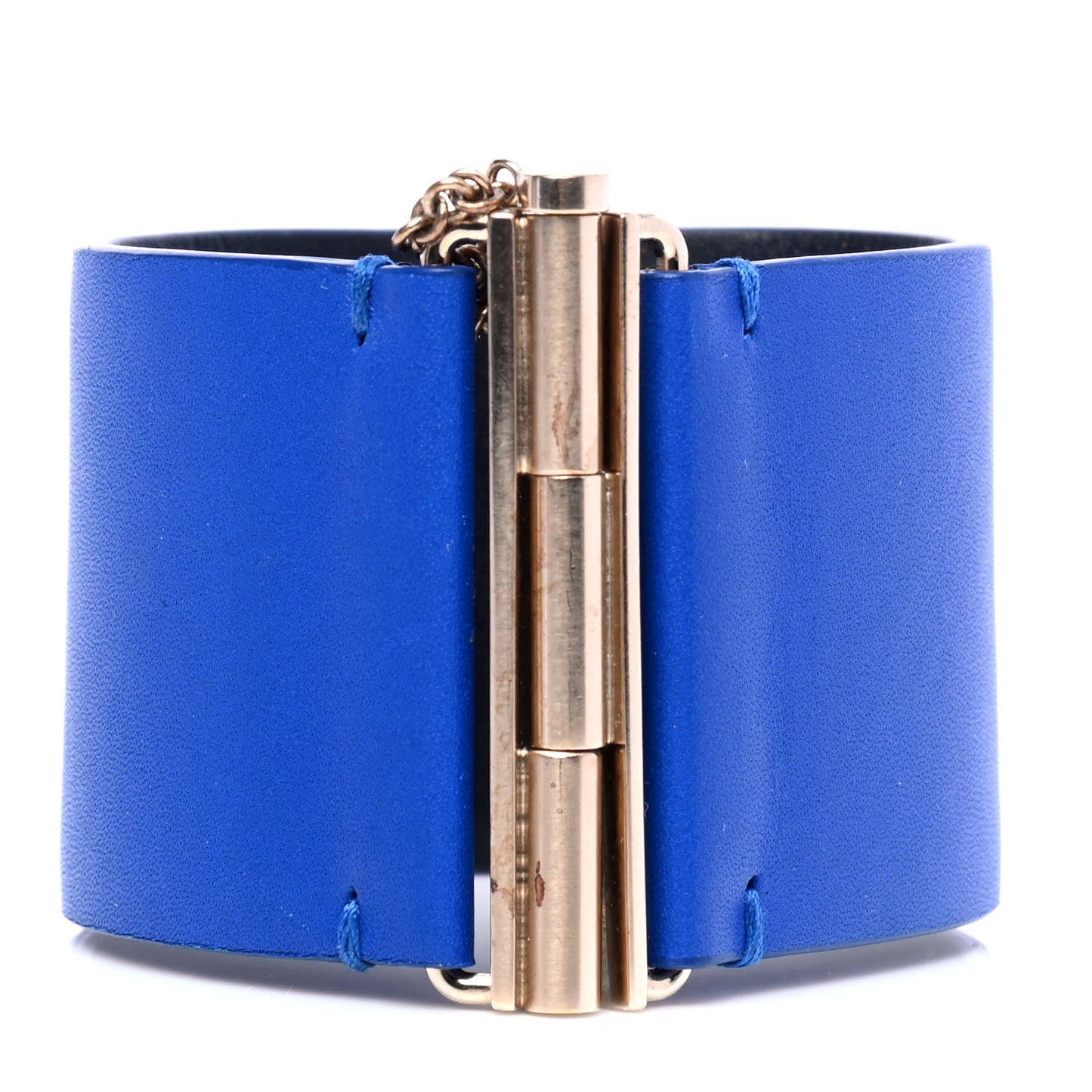 Calfskin CC Wide Cuff M Blue
