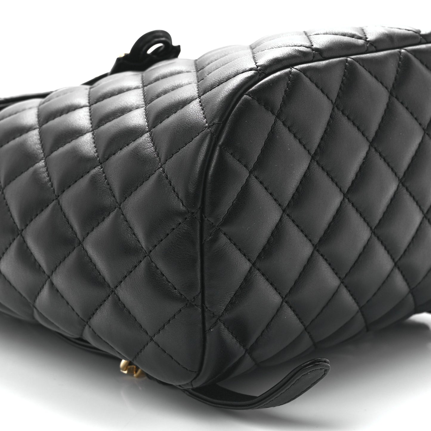 Lambskin Quilted Small Urban Spirit Backpack Black