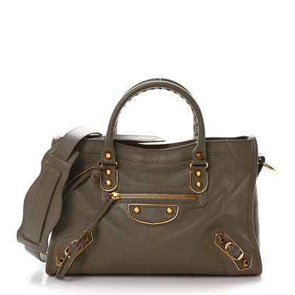 Balenciaga Chevre Gold Metallic Edge Hardware S City Gris Taupe 1 of 11