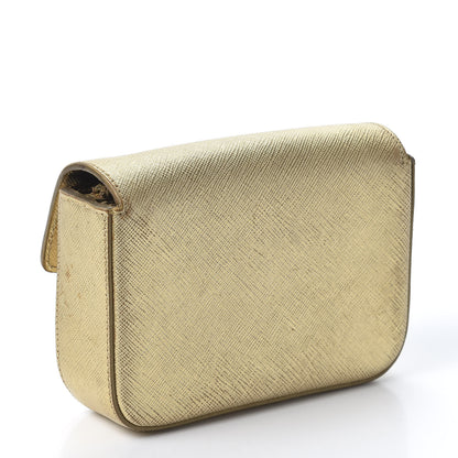 Prada Saffiano Box Clutch Platino 2 of 13