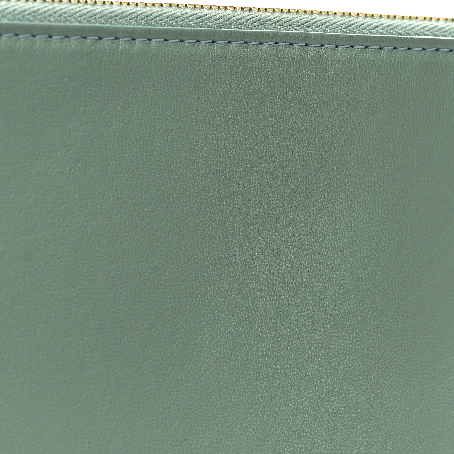 Celine Cloudy Lambskin Solo Zip Pouch Celadon 10 of 10