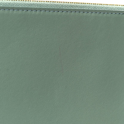 Celine Cloudy Lambskin Solo Zip Pouch Celadon 10 of 10