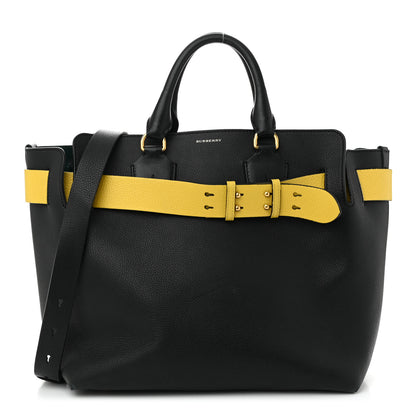 Burberry Marais Calfskin Medium Belt Bag  Black Yellow 1 of 12