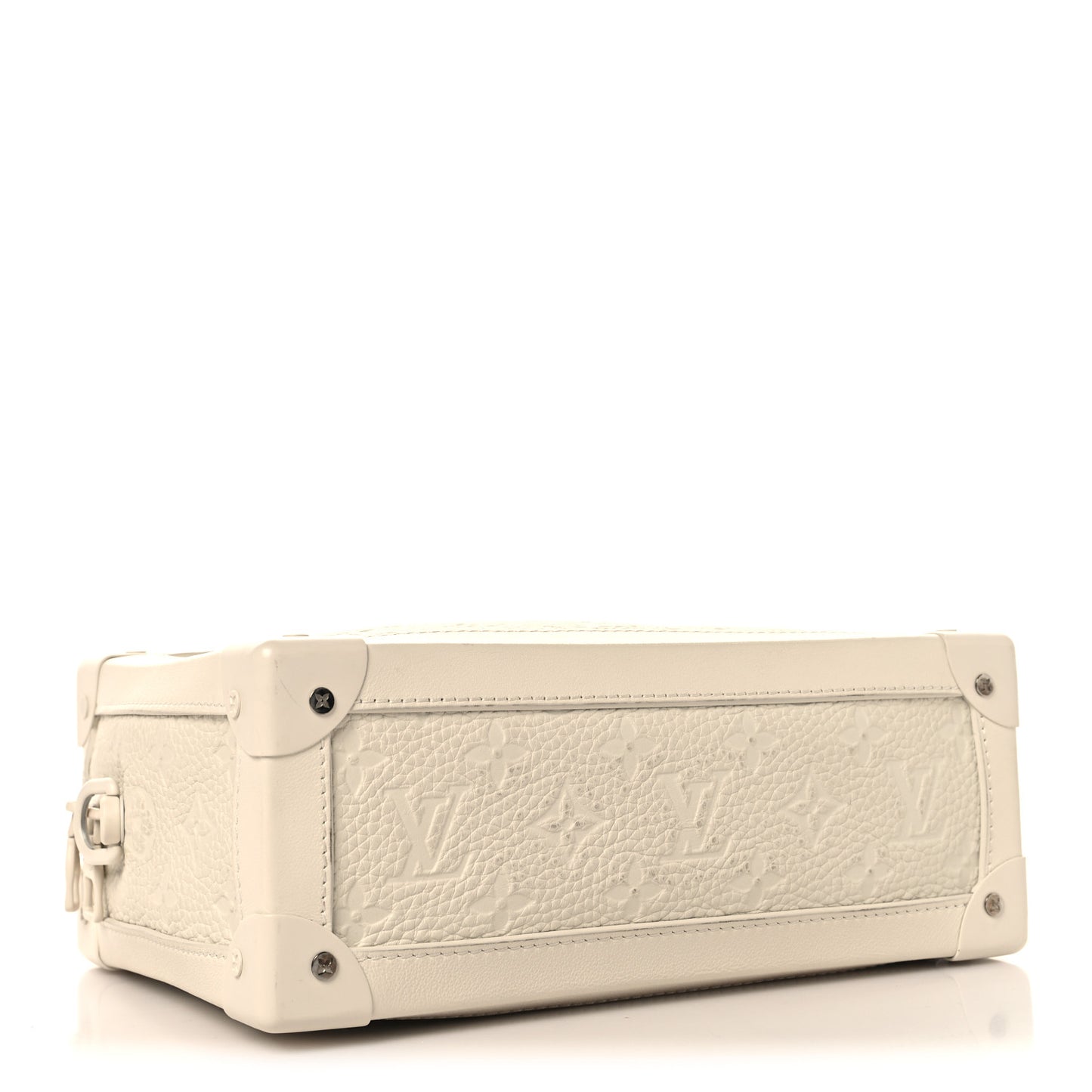 Taurillon Monogram Solar Ray Soft Trunk Powder White