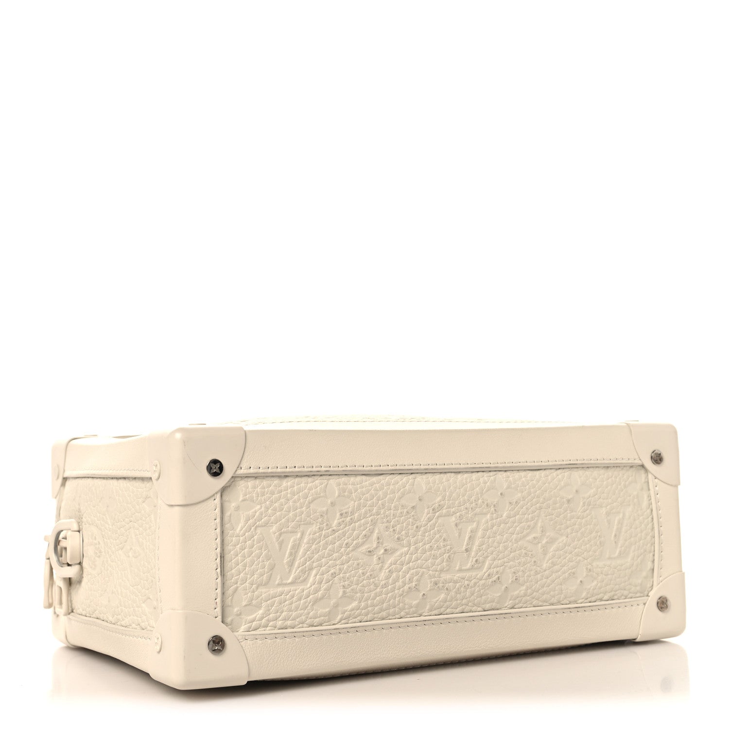 Louis Vuitton Taurillon Monogram Solar Ray Soft Trunk Powder White 4 of 11