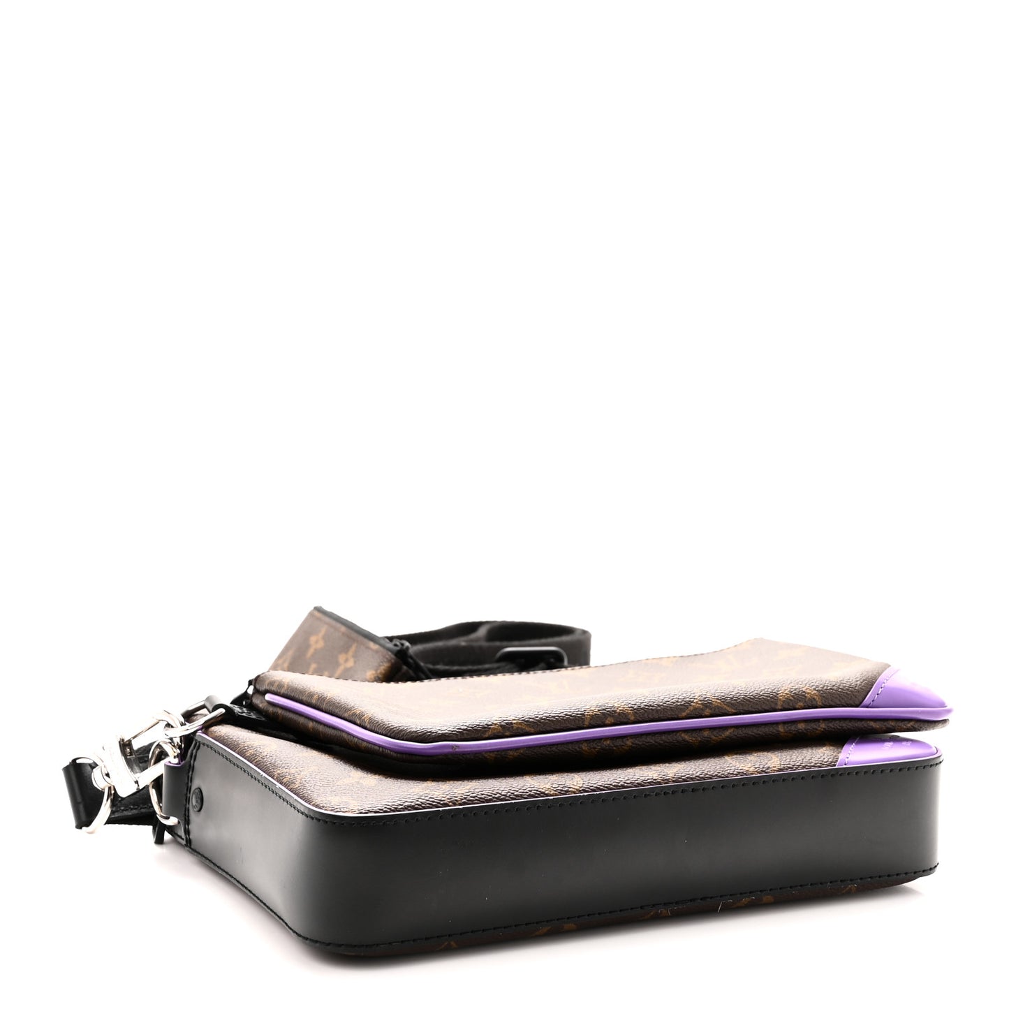 Monogram Macassar Trio Messenger Purple