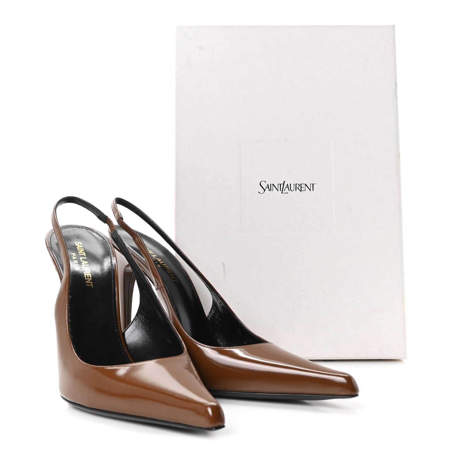 Patent Vendome Slingback Pumps 39 Soil Brown