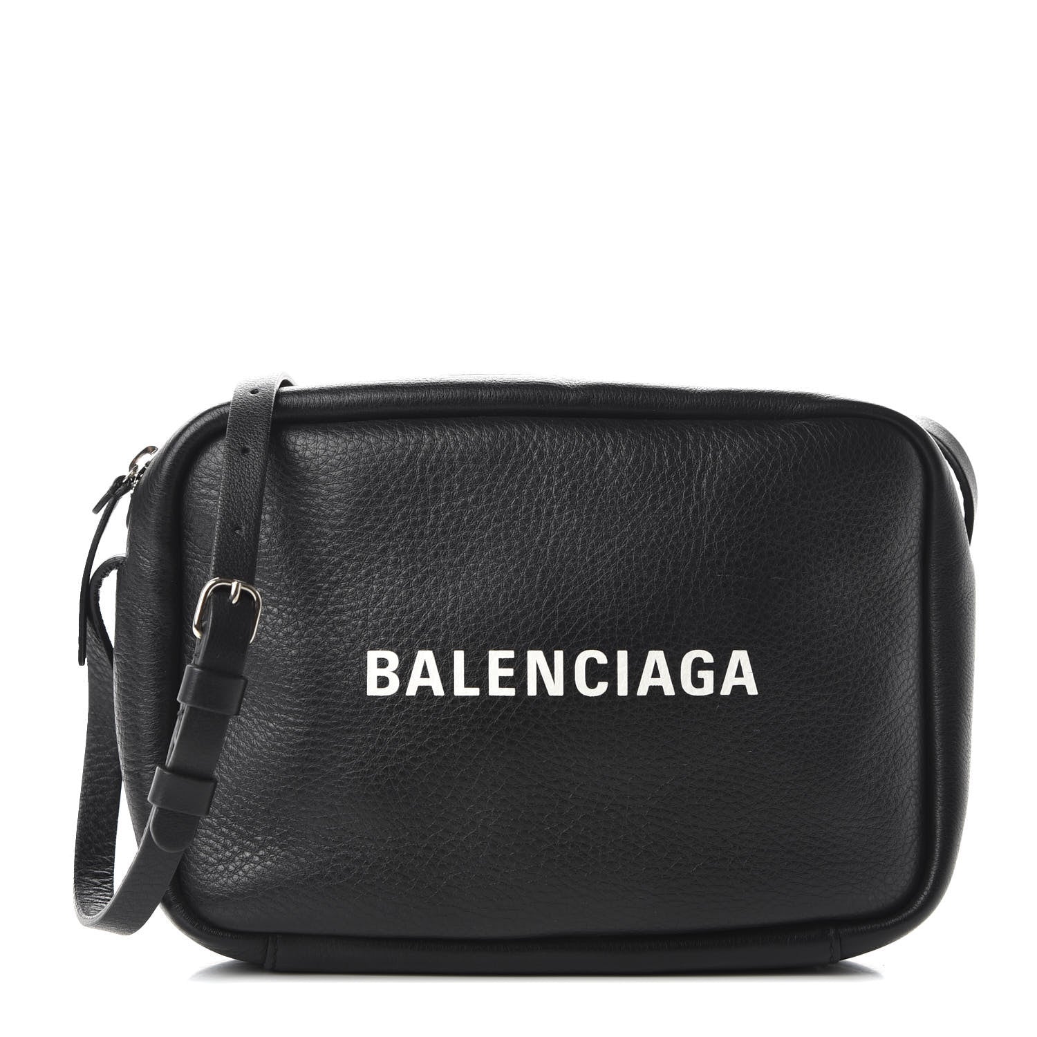 Balenciaga Calfskin Everyday Logo S Camera Bag Black 1 of 9