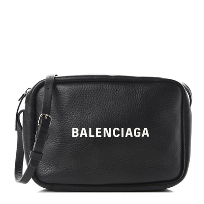 Balenciaga Calfskin Everyday Logo S Camera Bag Black 1 of 9