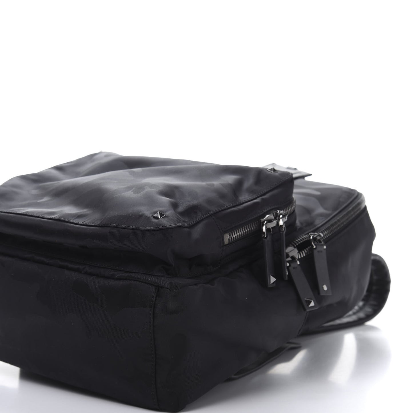 Nylon Camouflage Backpack Black