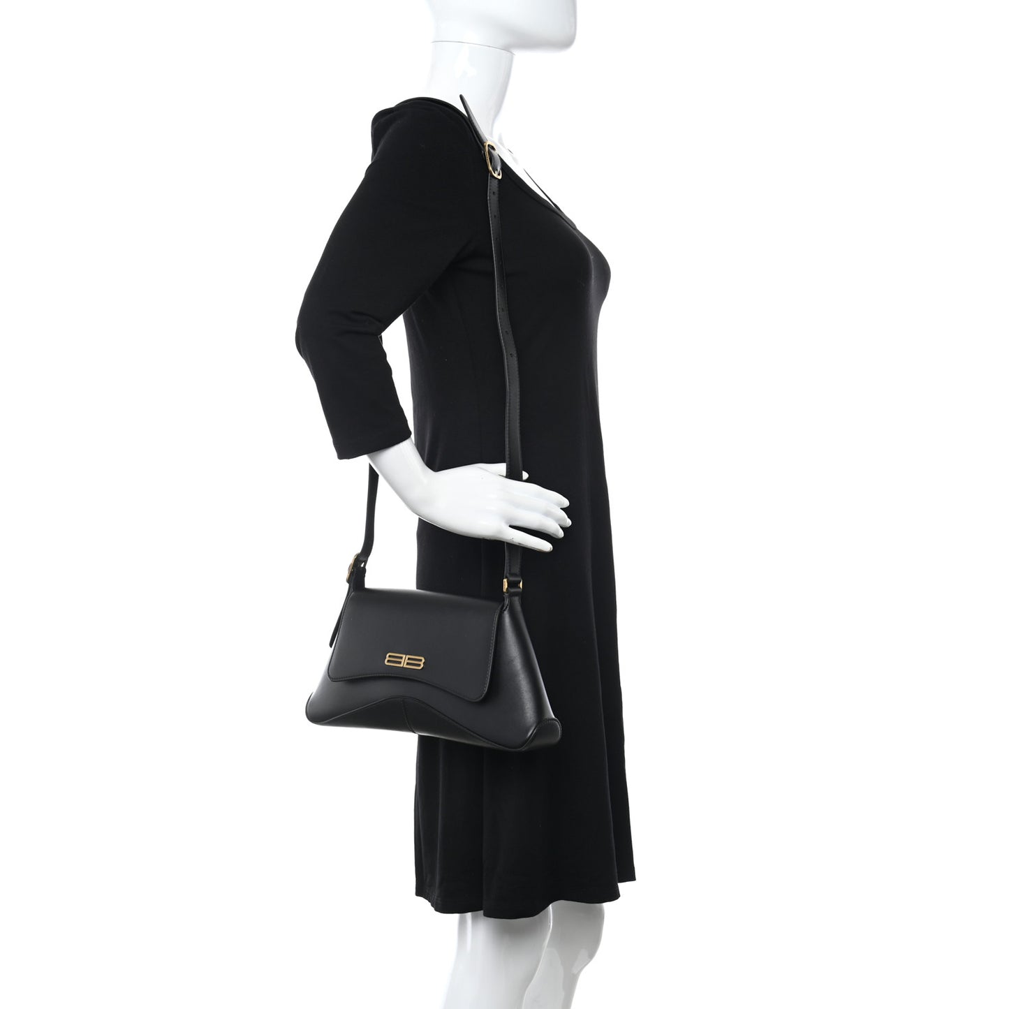 Box Calfskin Medium XX Flap Bag Black