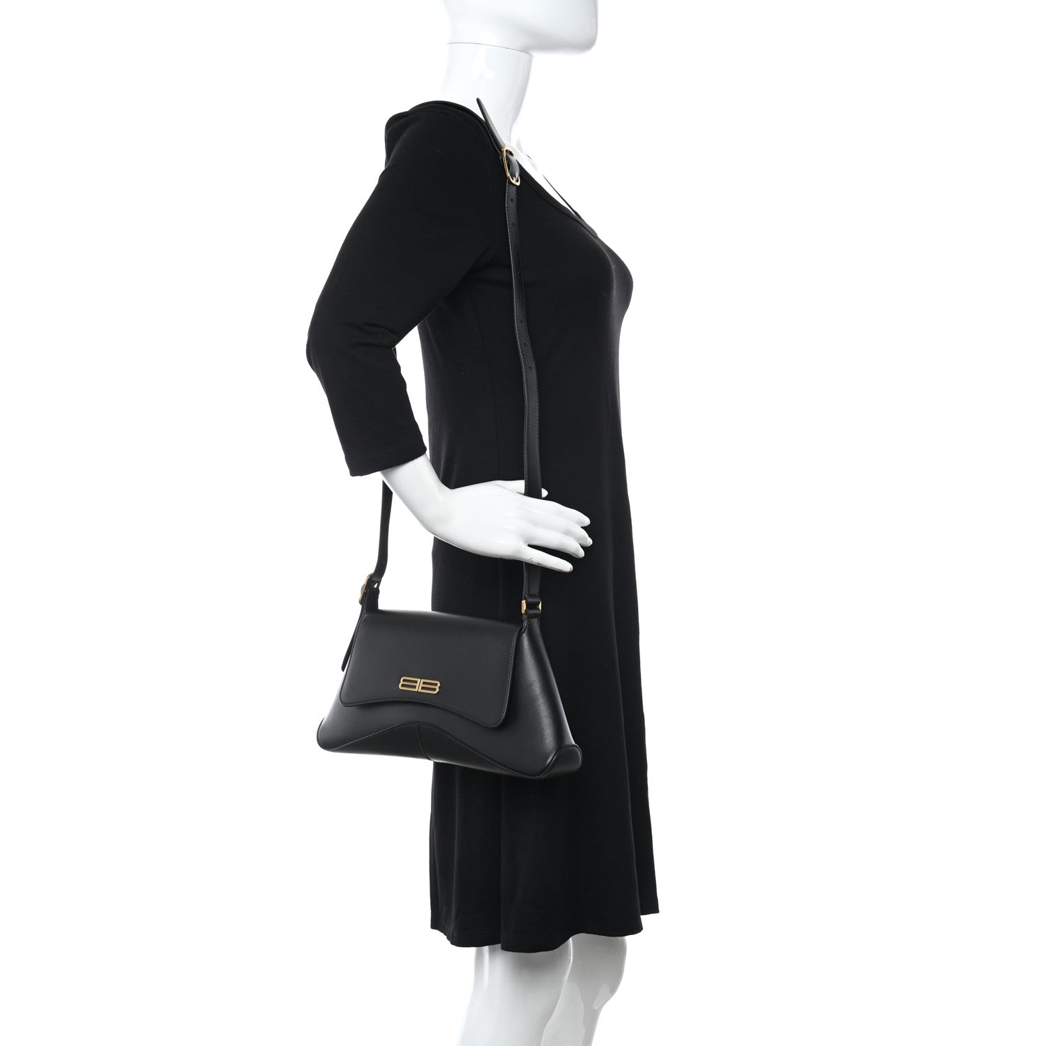 Balenciaga Box Calfskin Medium XX Flap Bag Black 2 of 10