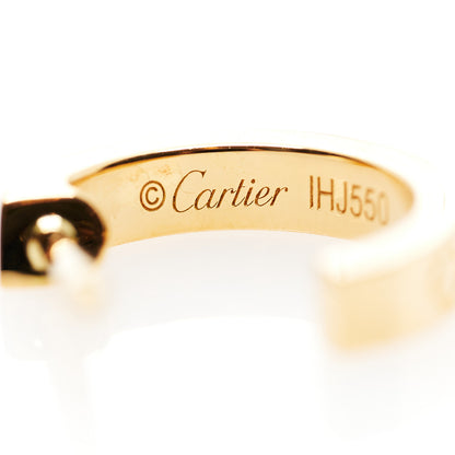 Cartier 18K Yellow Gold Small LOVE Hoop Earrings 4 of 7