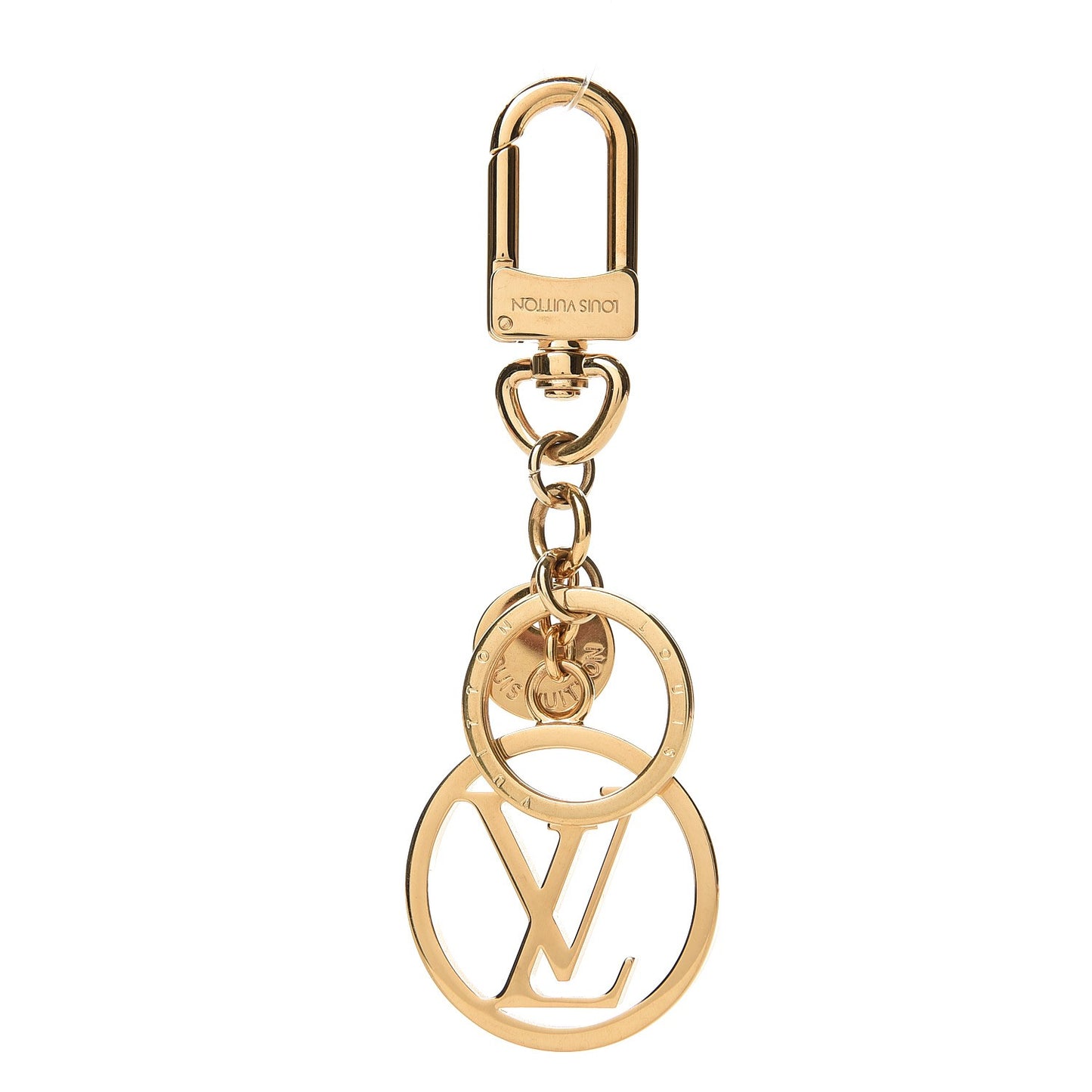 LV Circle Key Holder Gold