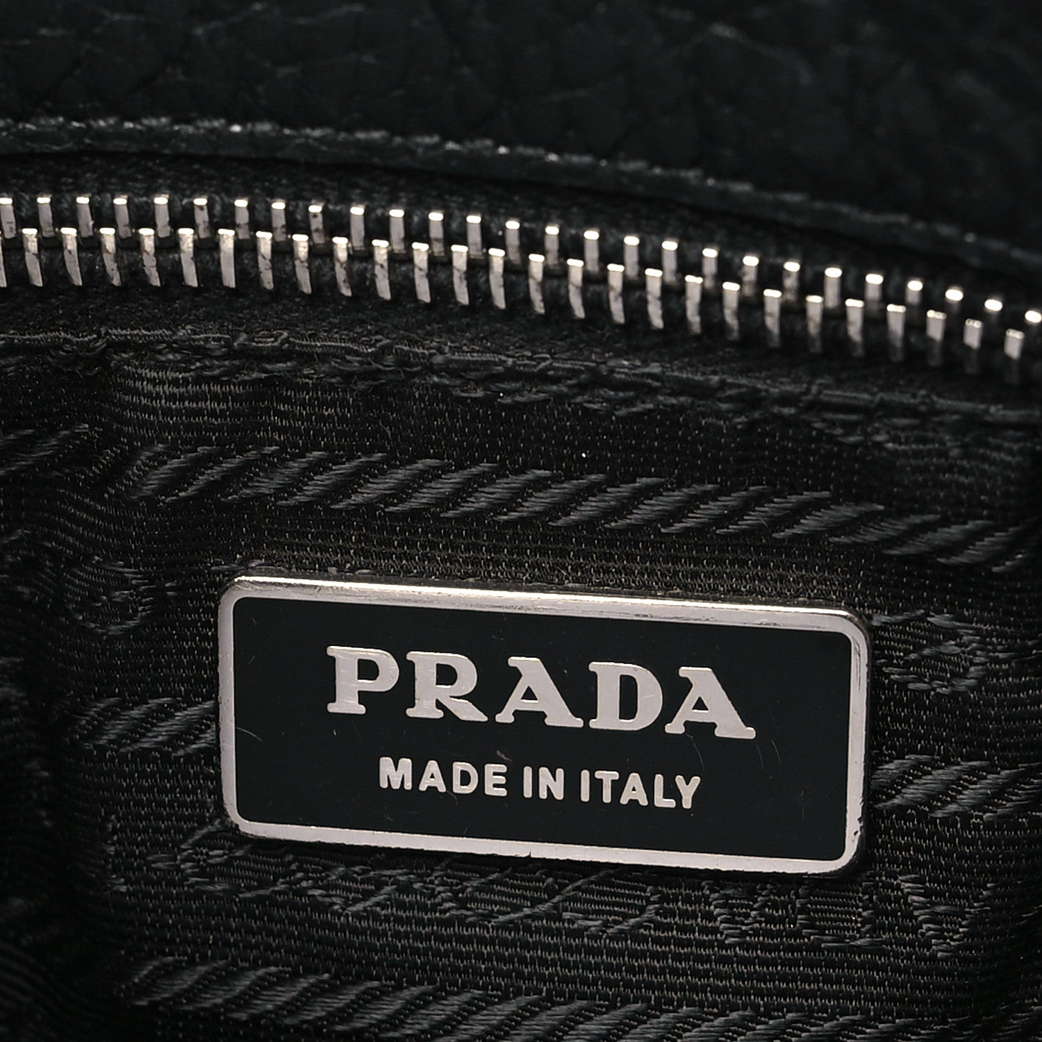 Prada Vitello Daino Shoulder Flap Bag Black 6 of 11