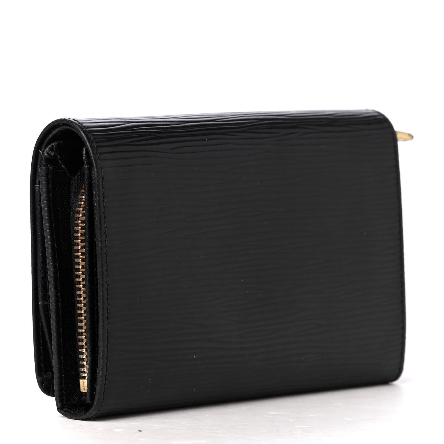 Louis Vuitton Epi Porte-Monnaie Billets Tresor Wallet Black 2 of 4