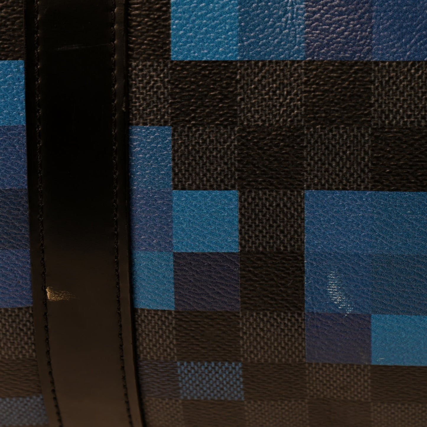 Damier Graphite Pixel Keepall Bandouliere 50 Blue