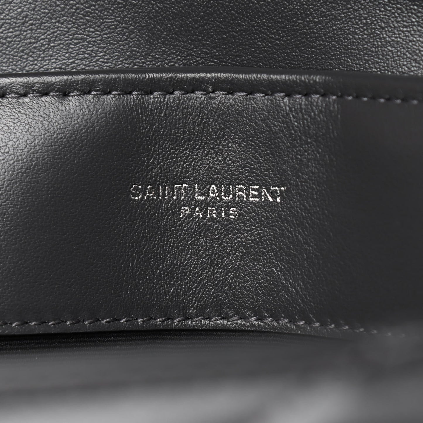 Calfskin Y Quilted Monogram Medium Loulou Chain Satchel Asphalt