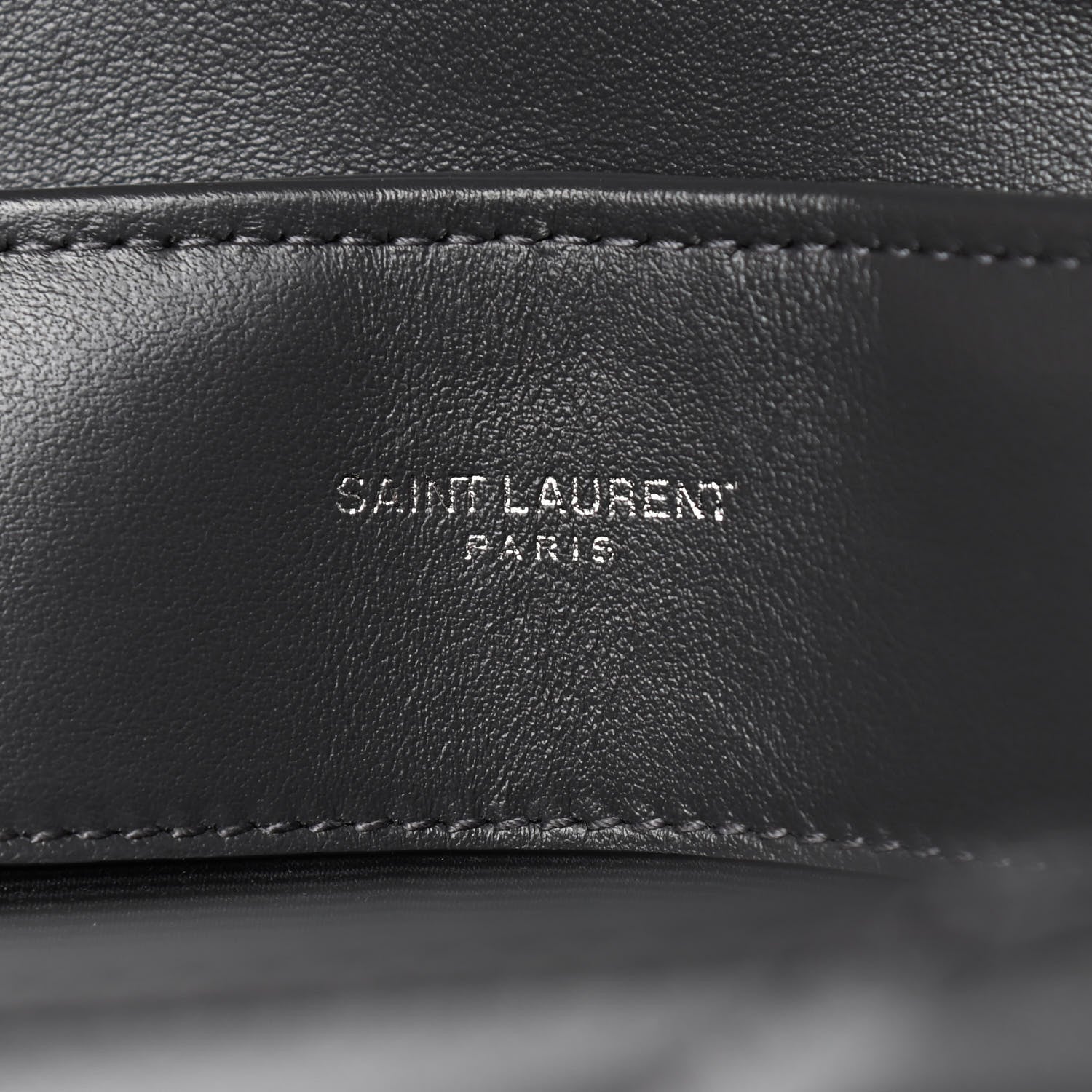 Saint Laurent Calfskin Y Quilted Monogram Medium Loulou Chain Satchel Asphalt 7 of 10