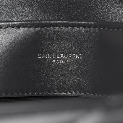 Saint Laurent Calfskin Y Quilted Monogram Medium Loulou Chain Satchel Asphalt 7 of 10