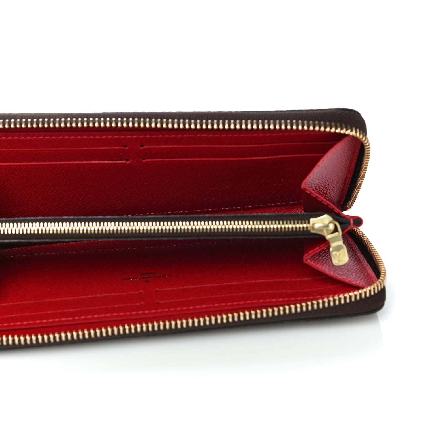 Louis Vuitton Damier Ebene Clemence Wallet Cherry 5 of 12